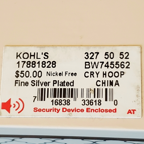 Chrystina brand Genuine Crystal Hoop Earrings - Picture 6 of 6